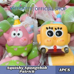 VLIIMBERRY Mainan Model Squishy Karakter Spongebob Patrick Aneka Squishy Karakter