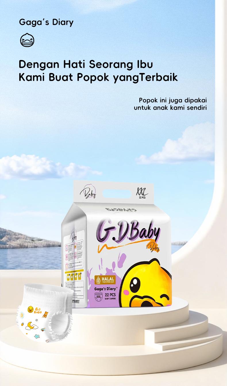 Gaga's Diary Popok Bayi Pinggang Elastis Anti Lekuk untuk Bayi Gemuk diapers pants 1 lusin newborn bayi popok promo hari ini murah official store Gaga's Diary Popok Bayi Pinggang Elastis Anti Lekuk untuk Bayi Gemuk diapers pants 1 lusin newborn bayi popok promo hari ini murah official store