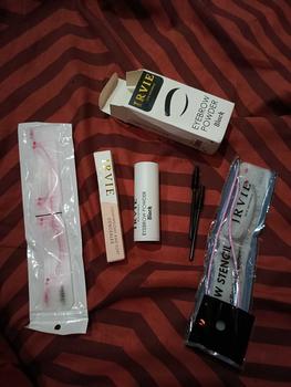 Product Review of IRVIE 3in1 Eyebrow stamp powder BPOM,HALAL,MUI (Eyebrowstamp + spoolie + Cetakan Tali + Concealer ) Set Rias Wajah Waterproof o two focallure pomade from E**n 0