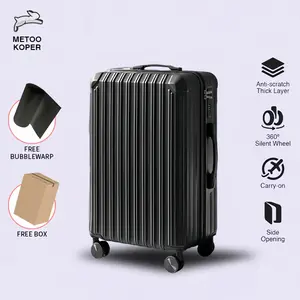 [Metoo Koper] 1111 Koper Polo Pria dan Wanita Bahan ABS+PC Premium 18/20/22/24/26 inci Trendi dan Fungsional untuk Bagasi Cabin