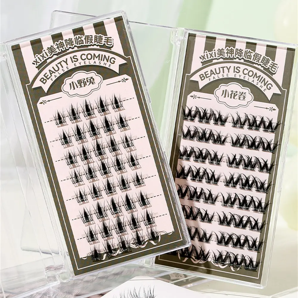 False Eyelashes Segmented Eyelash Extensions Large Capacity Thick Natural Curl Eyelashes Makeup