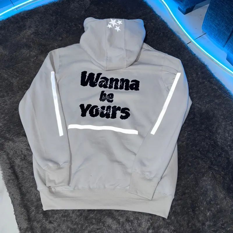 hoodie wanna be yours bahan katun fllece gm 330 Pria Wanita Unisex 5