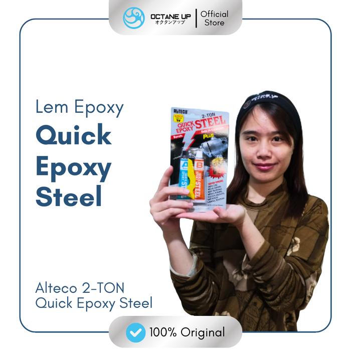 Gambar Alteco Lem Besi 4 Menit 2 Ton Quick Epoxy Steel 56.7gr Original Tahan Air & Suhu Tinggi Cocok untuk Pengerjaan Sempit Resin dari Octane Up Store Kota Bandung Tokopedia