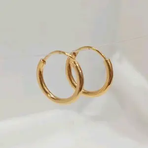 Anting Emas Gipsi Warna Gold Tahan Lama untuk Wanita