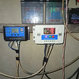 PWM untuk baterai lithium Controller Panel Surya 12V 24V 30A Solar charger controler
