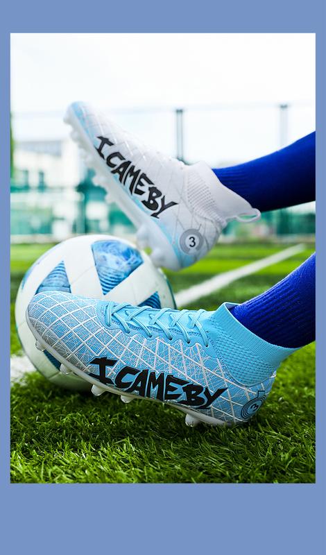 Product Introduction of and Shoe Size [Patent] Dragon Year Cross-Border New Subversion Long Nail Broken Nail Football Shoes 31-48 24