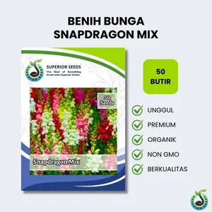 Biji Benih Bunga Snapdragon Mix Warna (Superior Seeds)