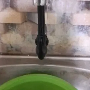 SJT - Kran Angsa Model Engkol PVC / Kran Air Cuci Piring Plastik Model Angsa Keran Ungu Wastafel Tanpa Garansi