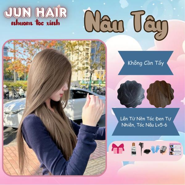 Combo Thuốc Nhuộm Tóc MÀU NÂU TÂY nhuộm tại nhà