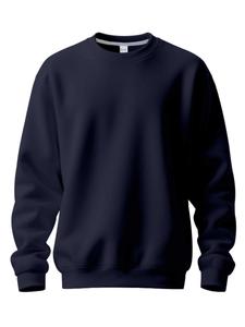 Sudadera de invierno para hombre, suéter clásico de corte holgado con cuello redondo, estilo casual para el trabajo, diseño cálido y cómodo