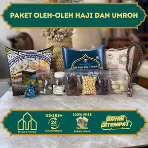 Paket Oleh-oleh Haji dan Umroh Dus Tali Lengkap isi Air Zamzam dan Tasbih