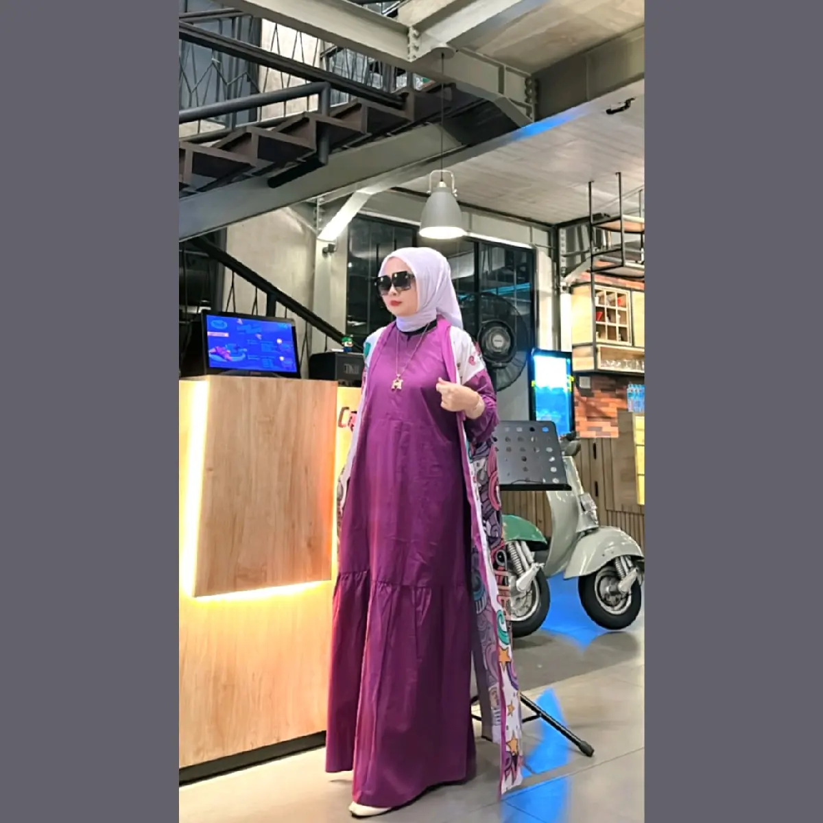 Abaya Mangosta Vol.2 by Calistha - Busana Muslimah Basic - Dress