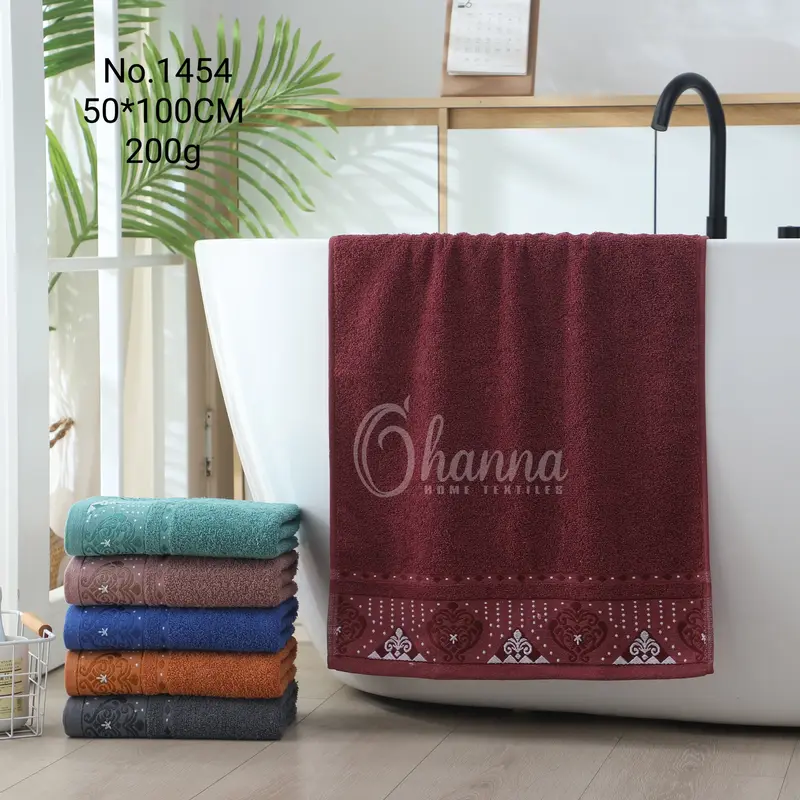Handuk Katun Tanggung 50x100 Ohanna Tebal Menyerap Air Lembut Cocok Untuk Travel 2