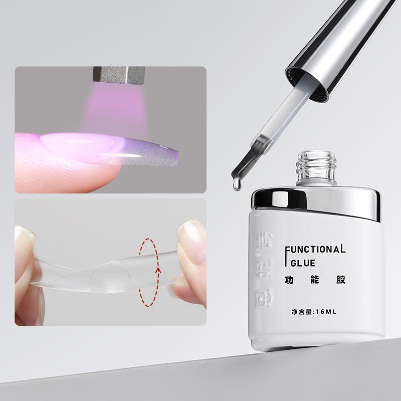 Keo Dán Móng Tay, Không Đau, Chắc Chắn Và Lâu Trôi, Gel Sơn Móng Tay, Cần Đèn Làm Móng Để Khô, 16ml