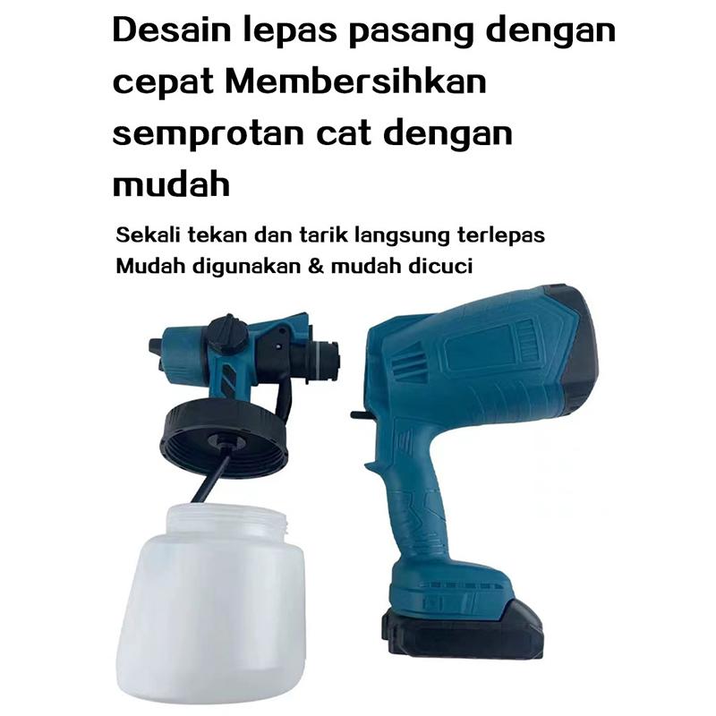 Product Introduction of Mesin Semprot Cat Elektrik Nirkabel Berkekuatan 600W/Mesin Semprot Cat/ Kompresor Semprot Cat/Alat Semprot Cat/Semprot Cat Tanpa Kabel 77