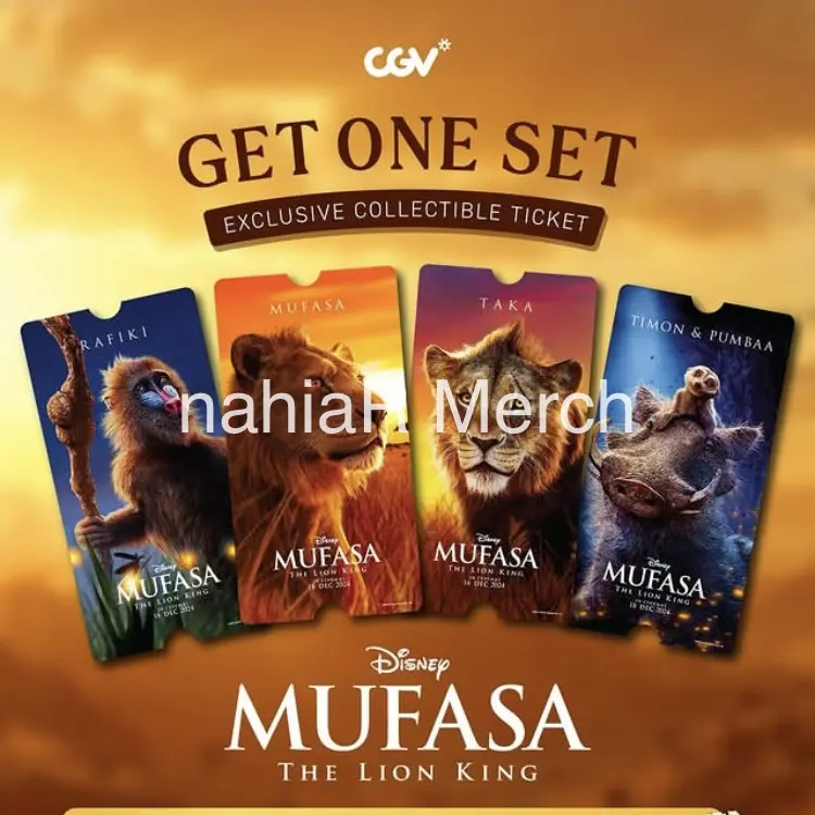 Mufasa: The Lion King x CGV Official Collectible Ticket Set 0