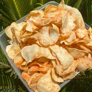 KERIPIK SINGKONG PEDAS 500gr - Camilan Istimewa Snack Pedas gurih renyah (SIRAFA SNACK)