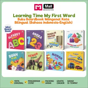 DM Bookstore - Paket Boardbook Mini Learning Time My First Word untuk Anak Usia 1+ Tahun