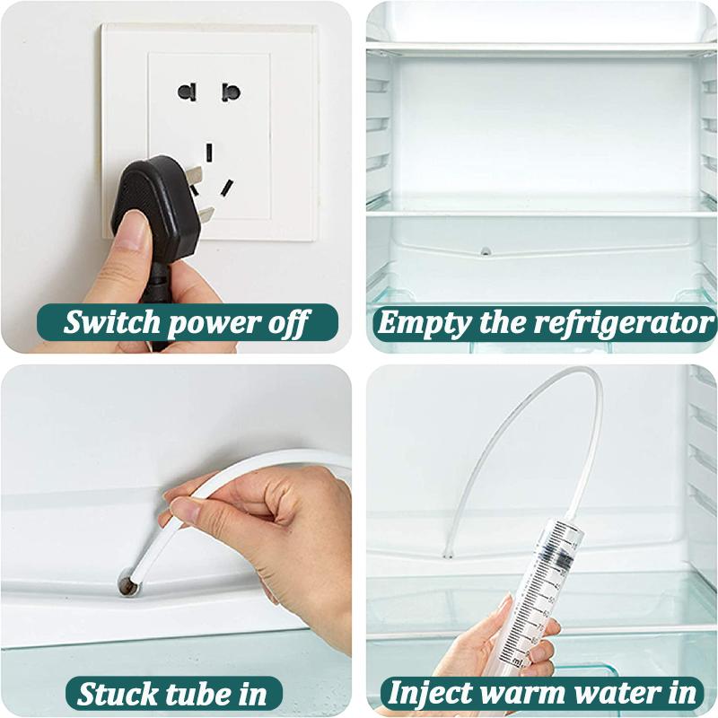 Product Introduction of 5Pcs/Set Refrigerator Drain Hole Clog Remover Dredge Cleaning Tools Fridge Hole Brush Water Outlet Cleaner for Household Clean 22