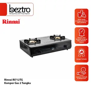 Rinnai Kompor Gas 2 Tungku RI-712TG Api Turbo