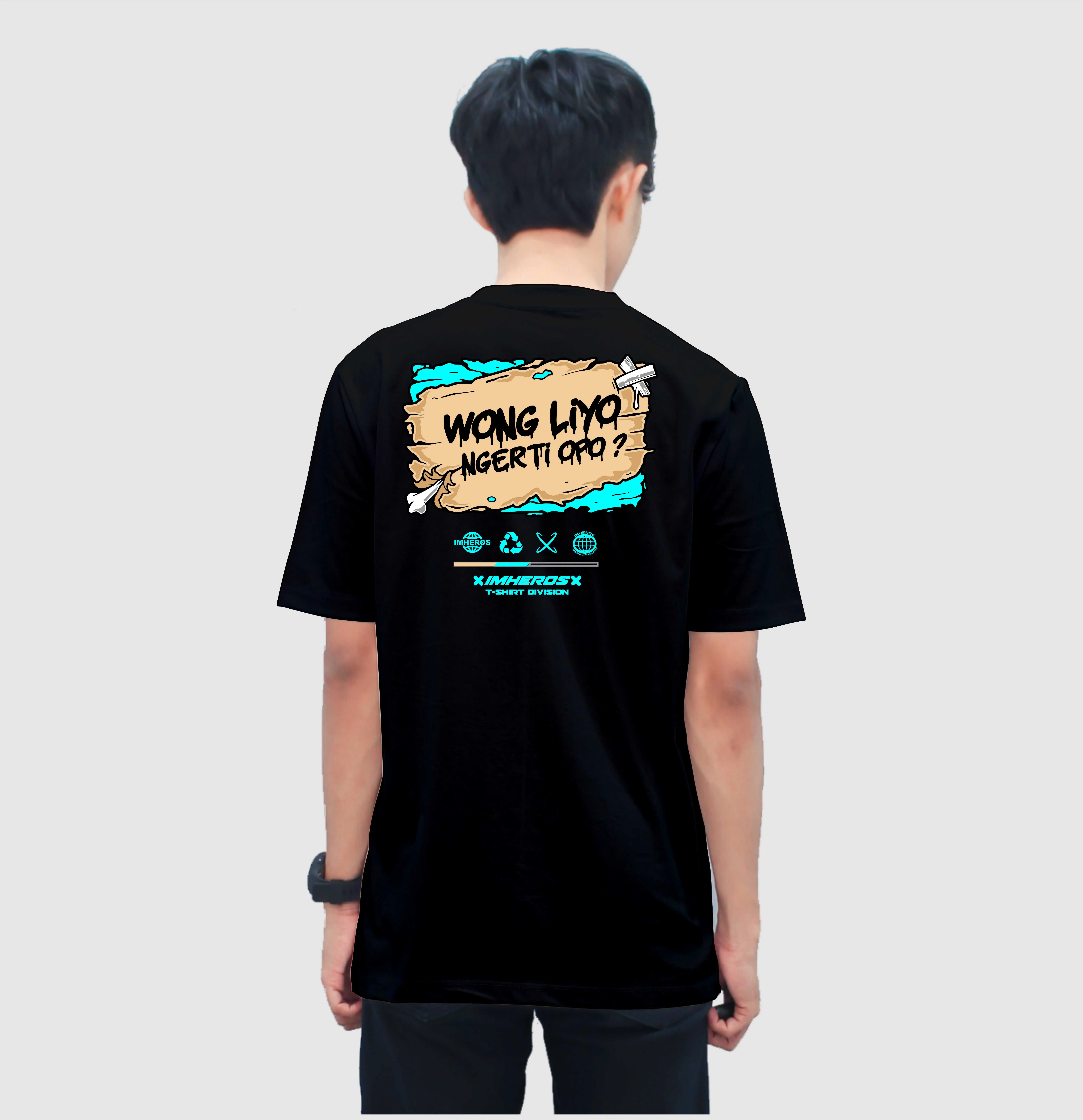 Kaos Imheros Wong Liyo Ngerti Opo - Katun Combed 24s - Distro Pria