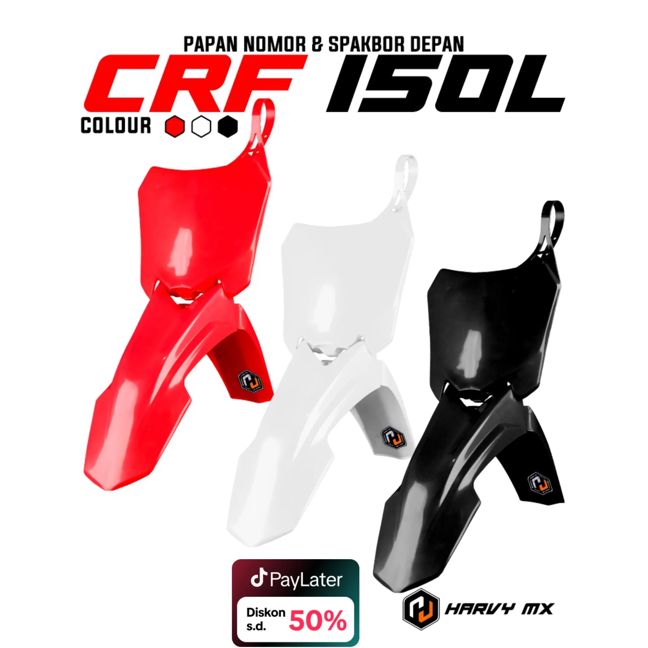 HARVYMX Spakbor Depan Papan Nomor CRF 150L