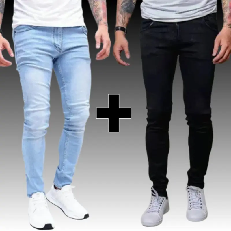Beli Satu Gratis Satu Celana Jeans Pria Terbaru Bahan Melar Skinny 2