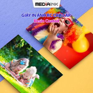 Giấy In Ảnh RC Cao Cấp MediaInk 1 Mặt Siêu Bóng A4 (21x30) 260/230gsm 20 Tờ, RC Hight Glossy Photo Paper
