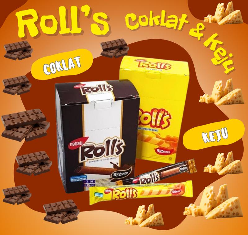 Nabati Rolls Keju (8grx20pcs)  Food Food Cookies Cookies Snacks Snacks Camilan Camilan 0