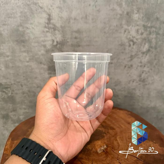 Gelas Inject Promo - 25 pcs - Gelas Cup Inject 12 Oz Oval Tanpa Tutup - Gelas ...