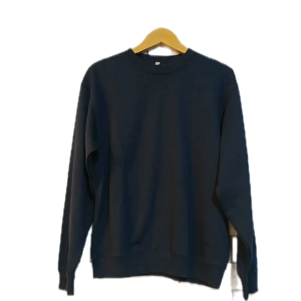 A030/Baju kaos import /Biru donker size L Katun Pria Panjang