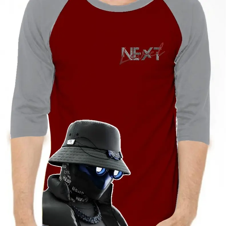 KAOS RAGLAN PRIA SABLON HACK \ KAOS RAGLAN PRIA LENGAN 3\4, ATASAN PRIA / KAOS MURAH / KAOS DISTRO / KAOS SIMPLE / T-SHIRT PRIA 0