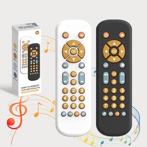 Music Mobile Phone Toy Silicone Remote Control Baby Early Educational Toys Electric Numbers English Learning Toys for Newborn