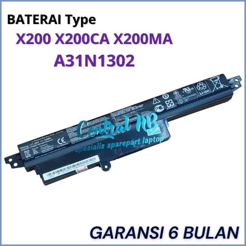 Baterai Batre A31N1302 Compatible For X200M X200MA X200C X200CA X200 -CNB