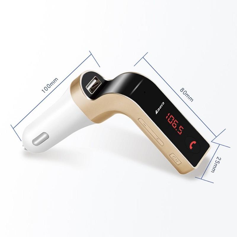 Product Introduction of 【SG Seller】Truslink CAR G7 Wireless Bluetooth AUX Car Kit Handsfree FM Transmitter Radio MP3 Player USB Charger 6