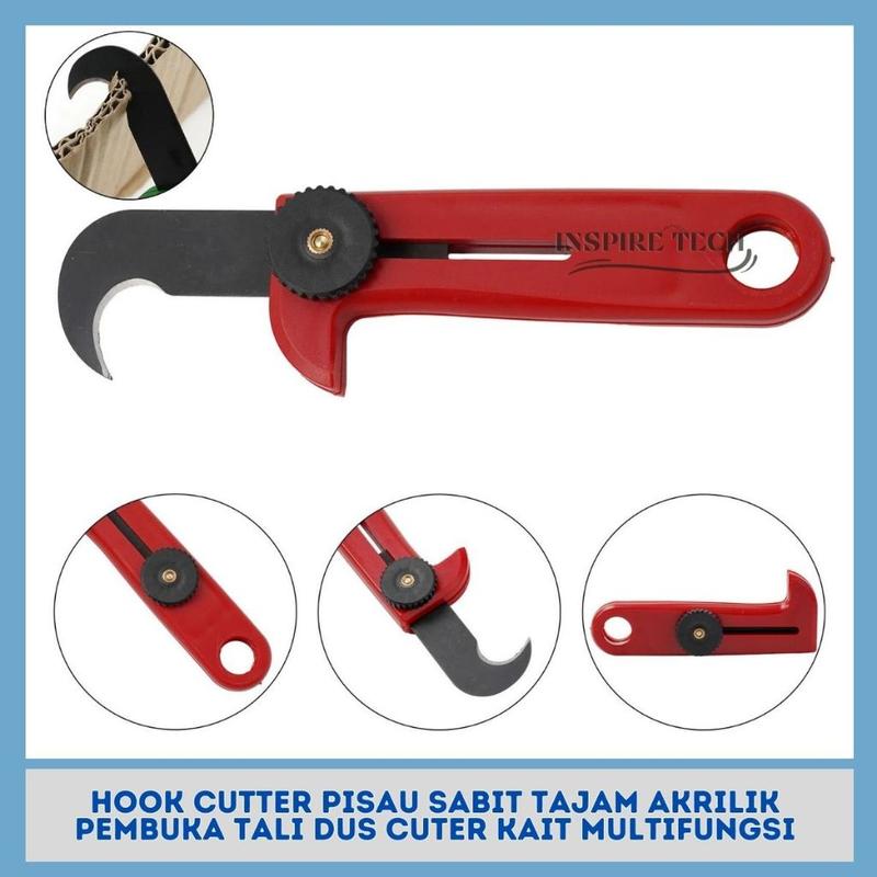 Handle Hook Cutter Hook Cutter Pisau Sabit Tajam Akrilik Pembuka Tali Dus Cuter - Shop ...
