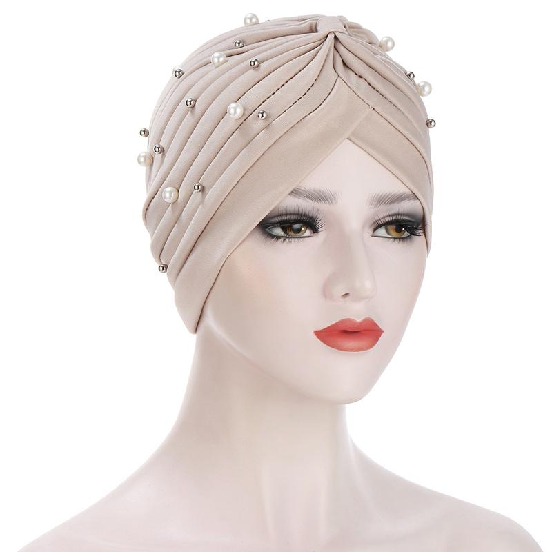 Product Introduction of European and American Fashion Pleated Ladies Sleeve Cap Indian Cap Size Beads Muslim Tam-O'-Shanter 13