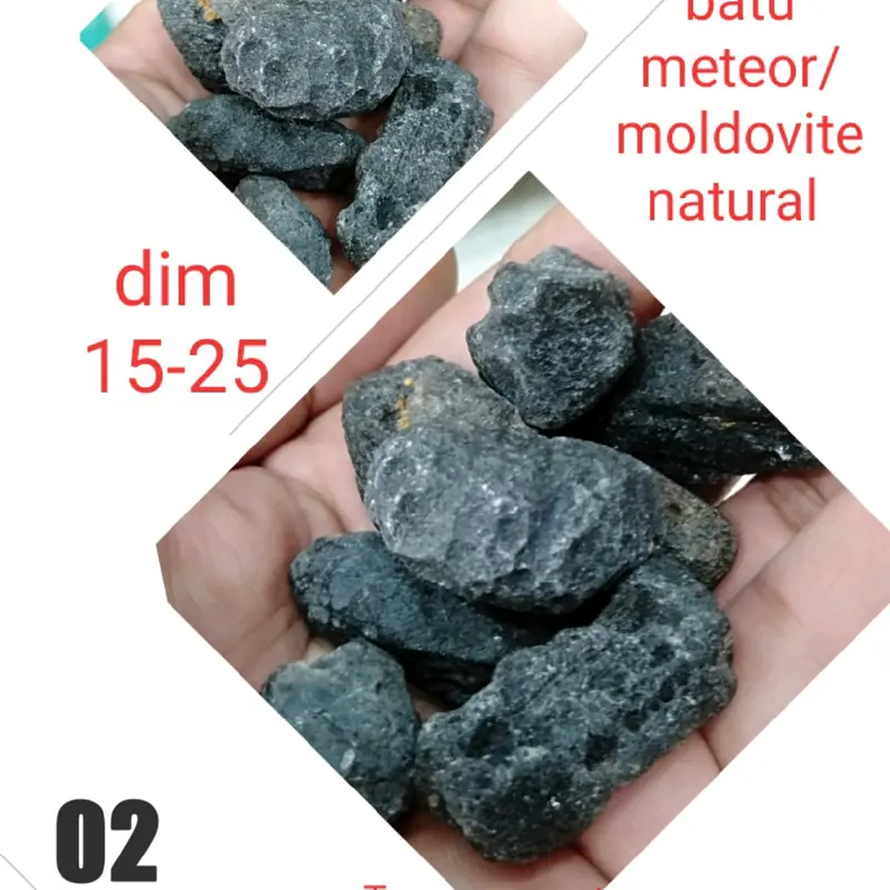 Batu Akik Meteor/Moldovite Asli Alam - Torres Gemstone - Ring, Permata 0
