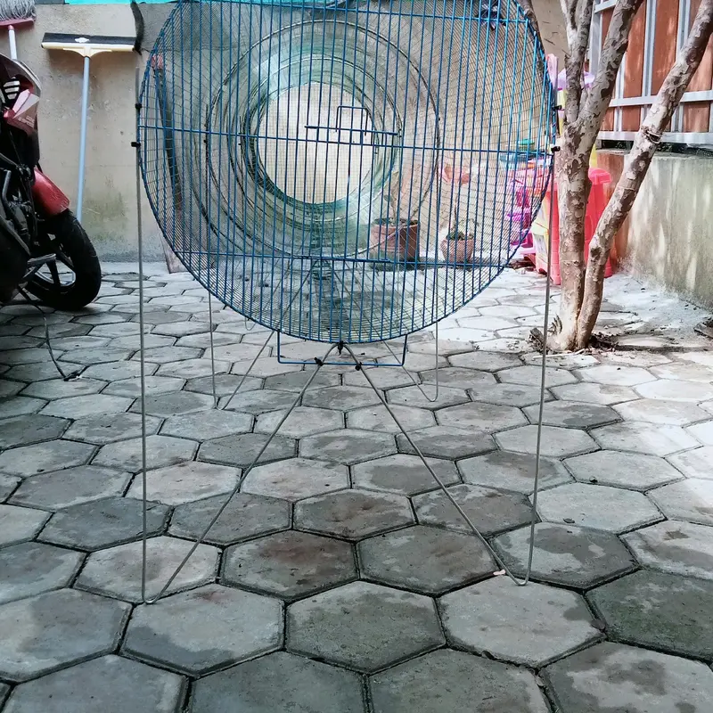 Kaki Umbaran Burung Bulat Persatu dengan Kawat Tebal 3,2mm dan Tali Ripet - Nail, Foot 3
