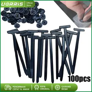 100PCS Tali Pengikat Mobil Motor/Kabel Tie Self-Locking/Car motorcycle tie buckle Selflocking nylon buckle/Nylon selflocking tie buckle Tali Pengikat Serbaguna/Untuk Mobil Motor/Aksesoris Otomotif/Peralatan Perbaikan