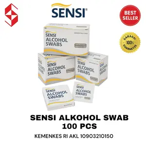 Sensi Alcohol Swab - 100 Pcs - Tisu Alkohol Steril