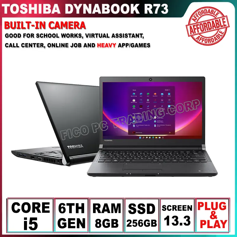 Pre-owned] Toshiba Dynabook R73 13.3 inches core i5 7th GEN DDR4