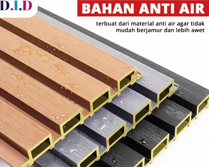 Crown Star - WPC Wall Panel 3 Meter x 15 cm x 18 mm Premium Wood Panel Dinding Plafon WPC Outdoor 1