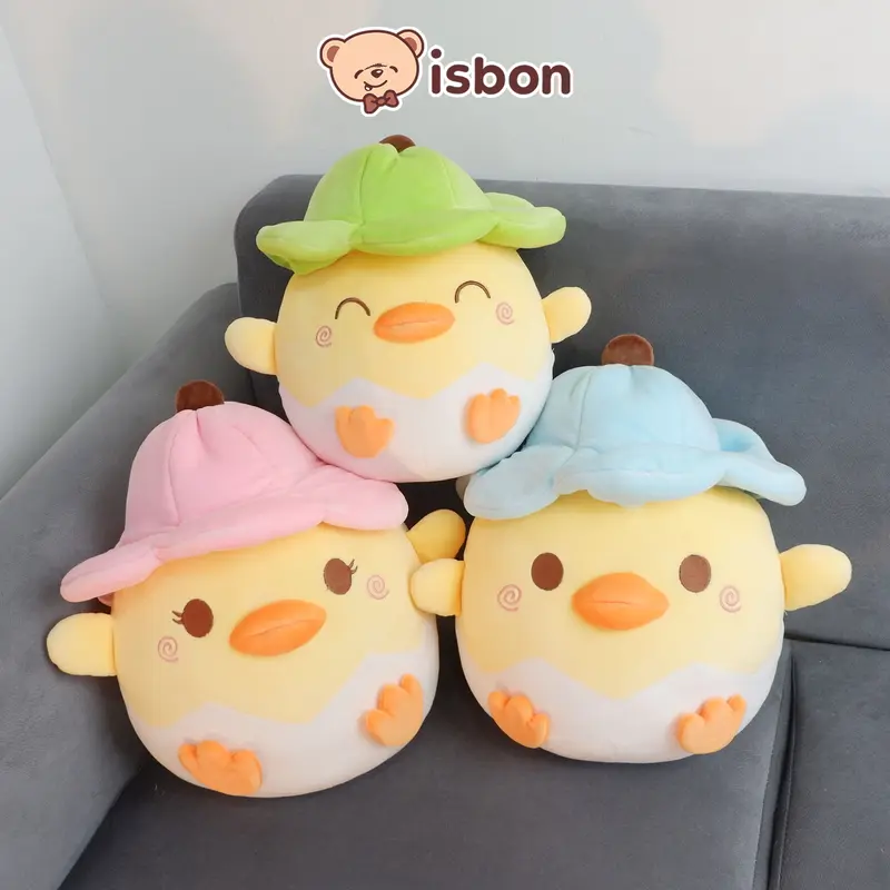 ISTANA BONEKA Telur Bebek Menetas With Topi Lucu Egg Duck Ekspresi Unik Mainan Anak Hadiah Ulang Tahun Spesial Premium 0