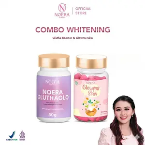 EXCLUSIVE LIVE Paket Noera Combo Whitening Set - Glow Me Skin + Glutha Booster Improved Formula