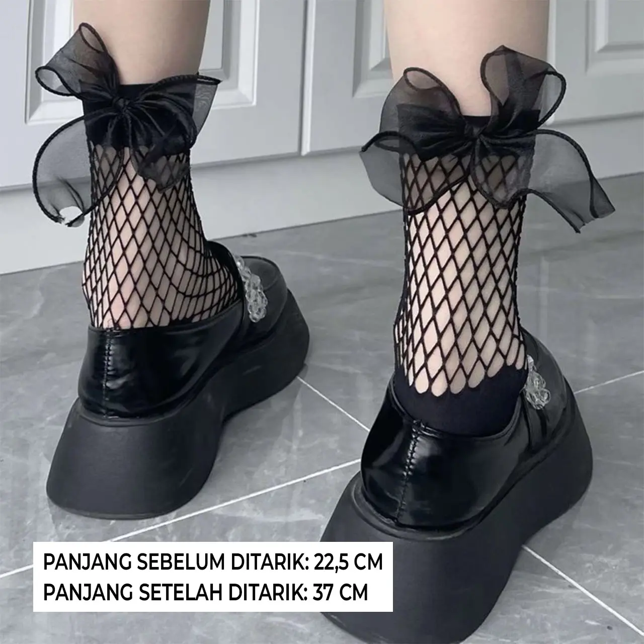 Lacey net trans black