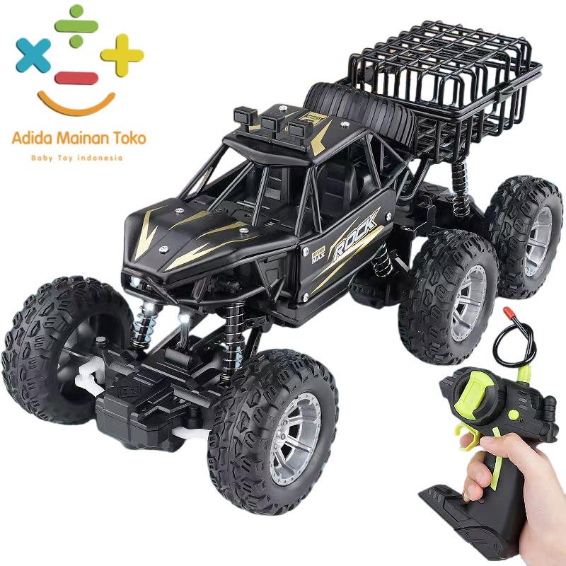 RC Remote Mainan Mobil Remote Control Rock 6 Roda RC Crawler Offroad ...