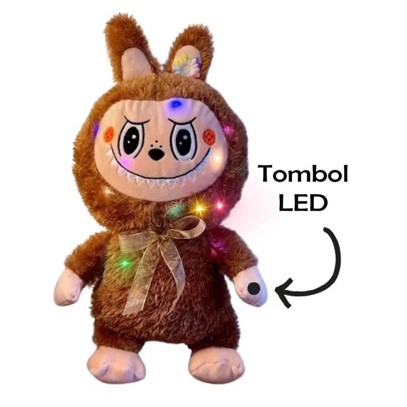 (Dengan Lampu LED) Boneka Labubu The Monsters bisa menyala 1