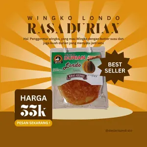 Kue Wingko Londo rasa Buah Durian