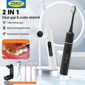 Dental Scaling Alat Pembersih Karang Gigi Sonic Elektrik 1 Set 5 Modes Perawatan Dan Pembersih Karang Gigi Dental Remover